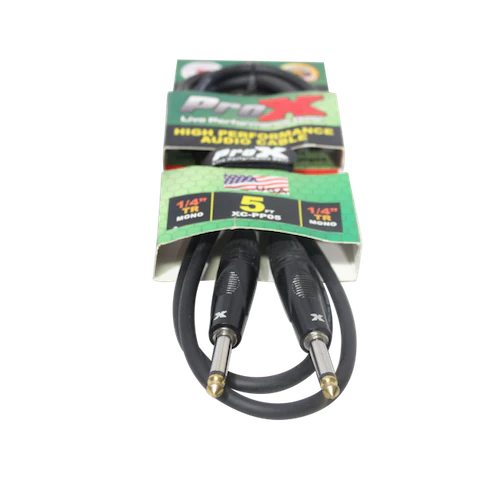 PRO-X- XC-PP05 - ProX XC-PP05 Unbalanced 1/4" TS to 1/4" TS High Performance Audio Cable - 5ft.