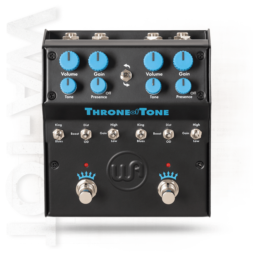 WARM WA-TOT - Throne of Tone Dual-Sided British-Amp-Inspired Overdrive Pedal