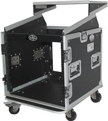 PRO-X- T-10MRLT MK2 - ProX T-10MRLT DJ Combo Flight Case w/ Laptop Shelf Amp Casters