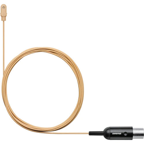 Shure DL4T/O-MTQG-A Microphone Lavalier - Shure DL4 DuraPlex Omnidirectional Miniature Lavalier Microphone for Bodypack Transmitters (Tan, TA4F)