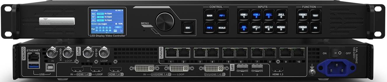 CHAUVET VIDEO VIPDRIVE105NOVA - Chauvet Video VIP Drive 10-5 Nova All-In-One Video Wall Mapper/Scaler/Switcher Designed for Use with Novastarvideo Control Protocol