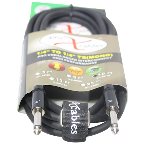 PROX-XC-PP10 - ProX XC-PP10 Unbalanced 1/4" to 1/4" High Performance Audio Cable - 10ft.