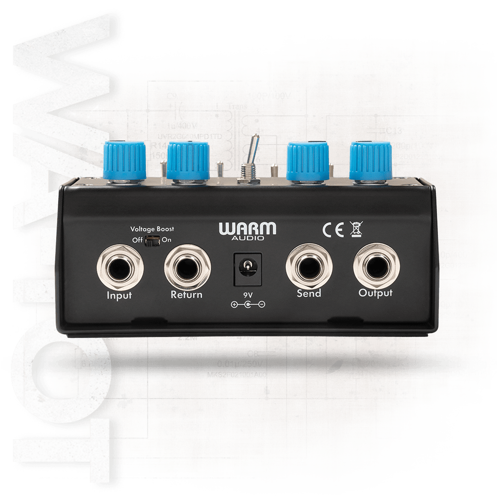 WARM WA-TOT - Throne of Tone Dual-Sided British-Amp-Inspired Overdrive Pedal