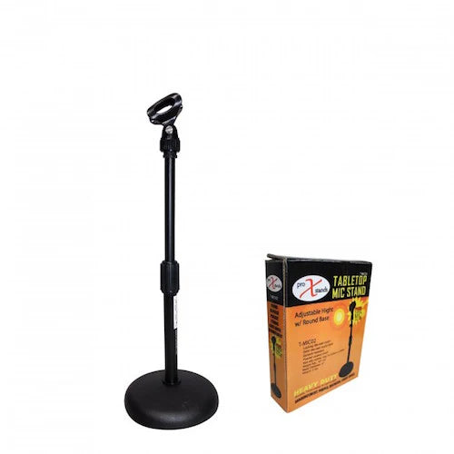 PRO-X- T-MIC02 - ProX T-MIC02 Desktop Microphone Stand with 6" Round Base