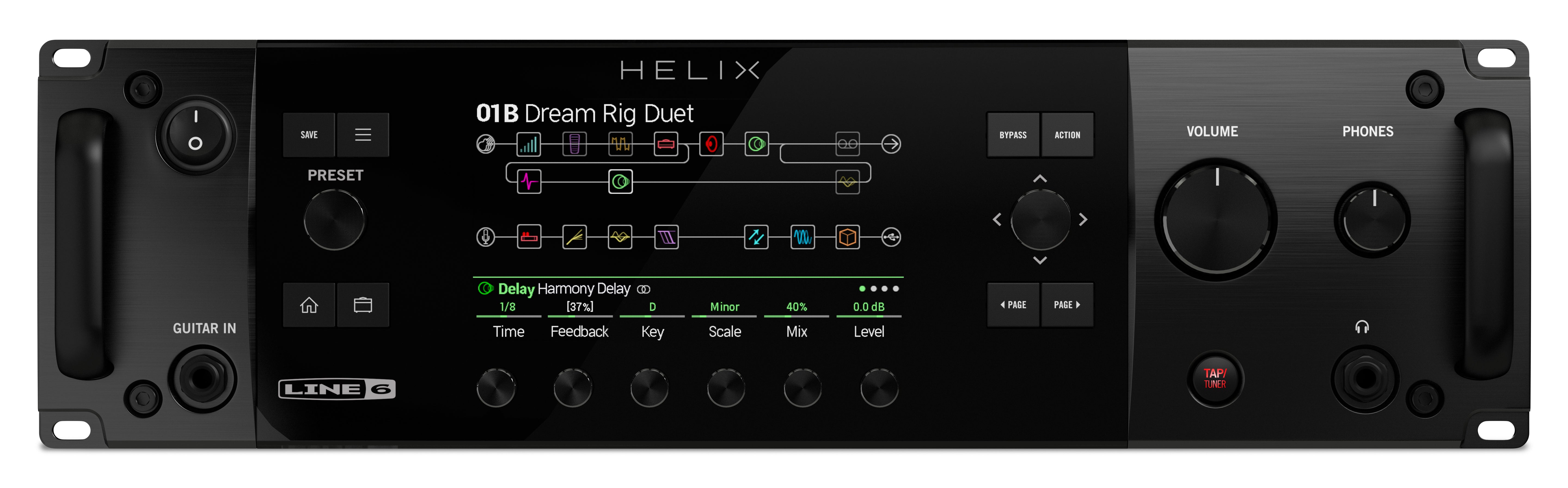 LINE 6 INSTRUMENT HELIX RACK - Multi FX guitar rackmount processor