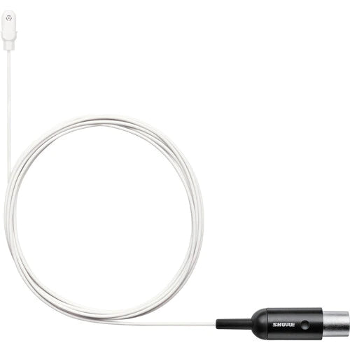 Shure DL4W/O-MTQG-A Microphone Lavalier - Shure DL4 DuraPlex Omnidirectional Miniature Lavalier Microphone for Bodypack Transmitters (White, TA4F)