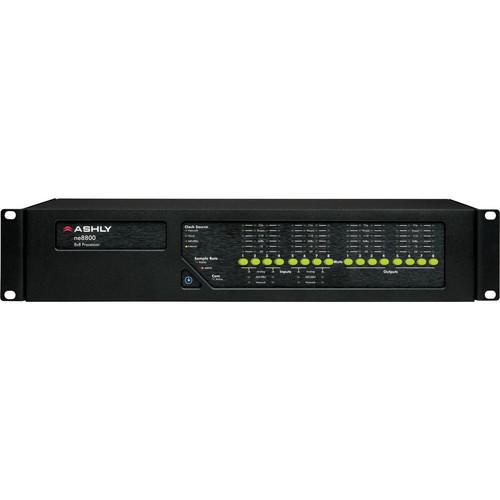 ne8800dst - Ashly NE8800DST 8x8 Protea DSP Audio System Processor with 8Ch AES3 Inputs/Outputs and Dante card