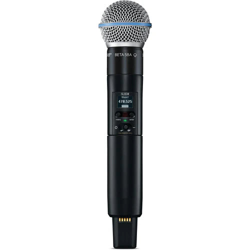 Shure SLXD24/B87A-H55 Wireless Handheld System - Shure SLXD24/B87A Digital Wireless Handheld Microphone System with Beta 87A Capsule (H55: 514 to 558 MHz)