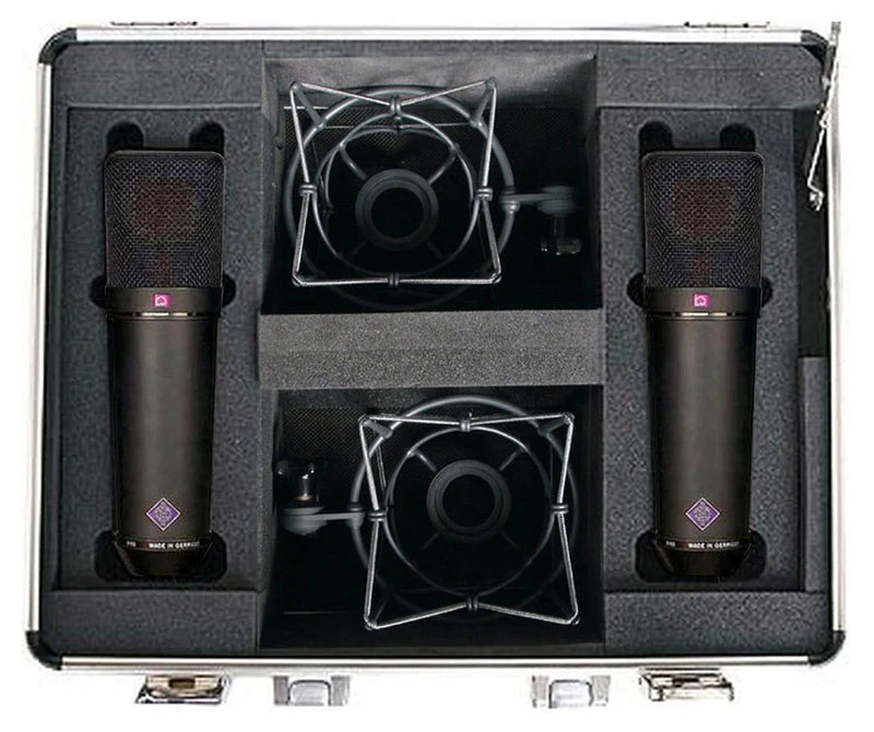 Neumann U 87 AI-MT-STEREO Factory-matched stereo set includes two U 87 Ai mt with EA 87 mt in Mic Briefcase - Neumann U 87 AI MT STEREO Condenser Microphone (Stereo Set, Black)