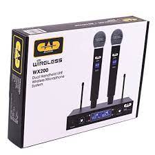 CAD AUDIO WX200 UHF Dual Hand Mic Sys-Fix Freq - CAD WX200 UHF Dual Handheld Microphone System Fixed Frequency