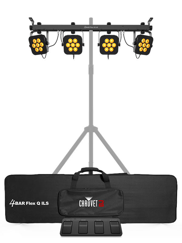 CHAUVET 4BARFLEXQILS LED - Complete wash lighting solution fitted with high-intensity, quad-color (RGBA) LEDs
