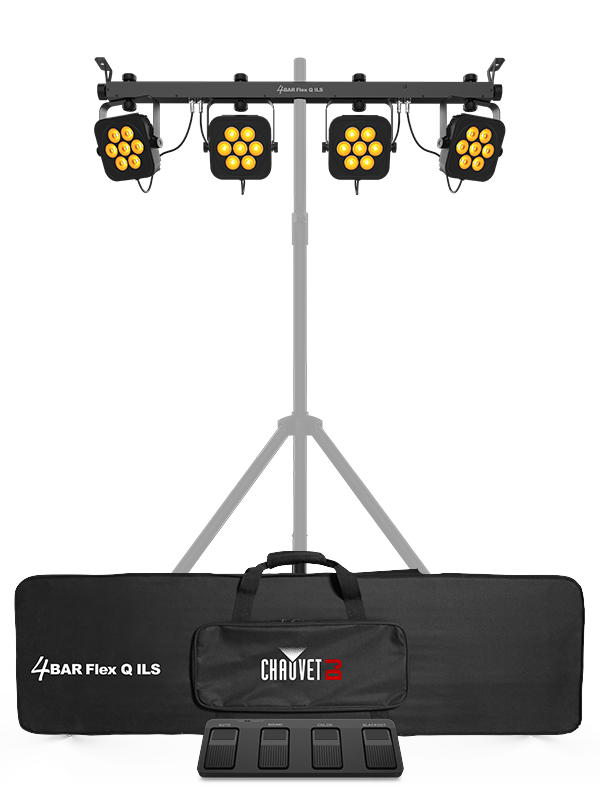 CHAUVET 4BARQUADILS LED - Complete wash lighting solution fitted with high-intensity, quad-color (RGBA) LEDs