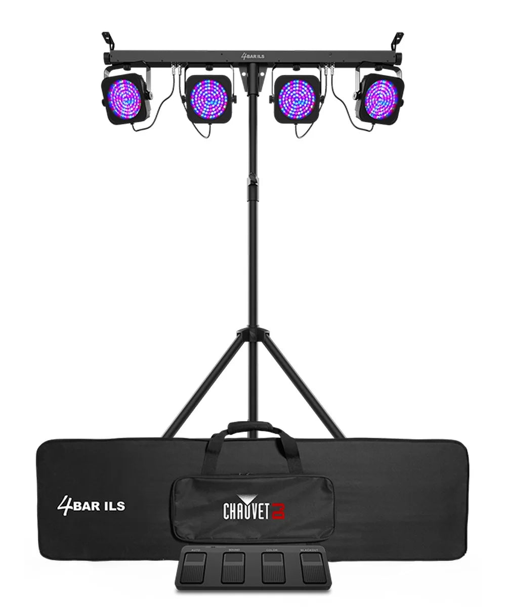 CHAUVET 4BAR-ILS LED - Chauvet DJ 4BAR-ILS LED Wash Light System With Wireless Footswitch