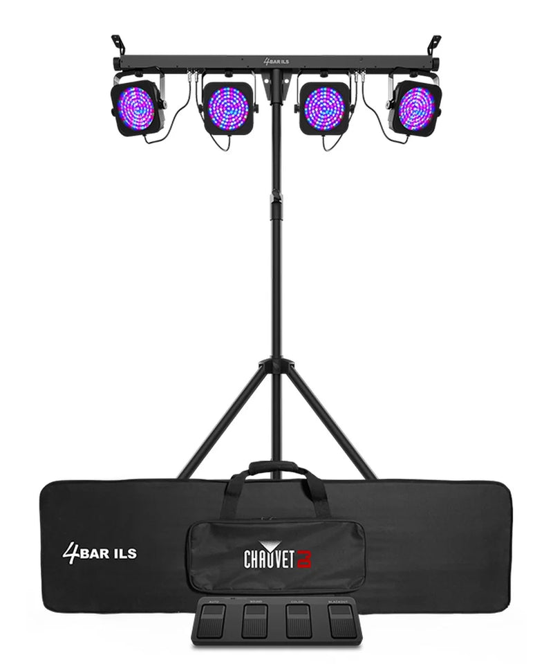 CHAUVET 4BAR-ILS LED - Chauvet DJ 4BAR-ILS LED Wash Light System With Wireless Footswitch