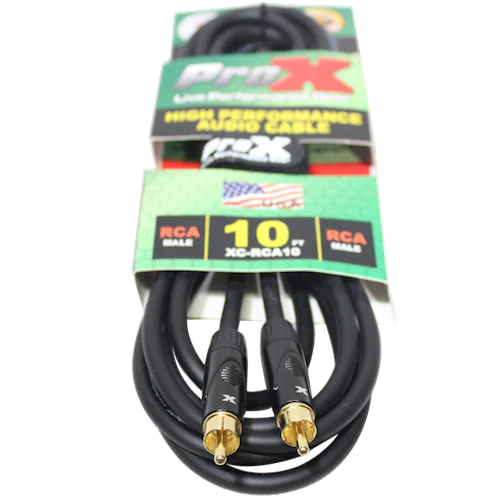 PRO-X- XC-RCA10 - ProX XC-RCA10 10ft. High Performance Audio Cable RCA to RCA