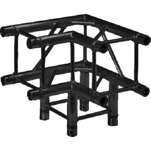 Global Truss F34-SQ-4126-BLACK GTR Square Truss - Global Truss F34-Sq-4126 Black 3-Way 90Deg Corner Truss