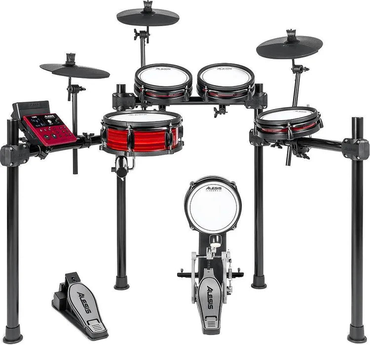 ALESIS NITOPROKIT - Eight-Piece PRO Electronic Drum Kit with Mesh Heads and Bluetooth