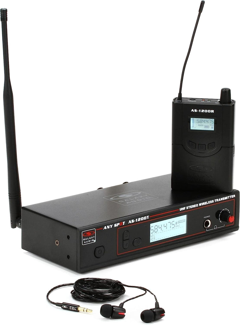 Galaxy Audio AS-1200D - AS-1200 210 Channel Stereo Wireless Personal In-Ear Monitor System