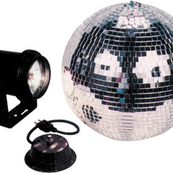 AMERICAN DJ M-600L - 16IN MIRROR BALL PACKAGE INCL MOTOR & PINSPOT
