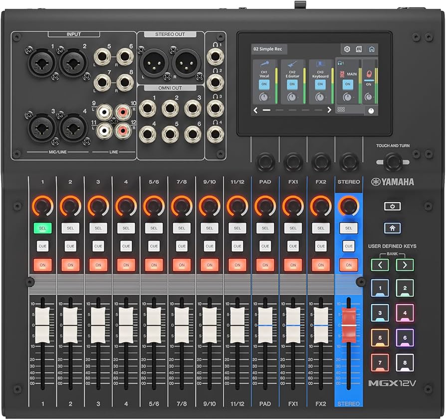YAMAHA MGX12V - 18-Channel Digital Mixing Console with Video Interface