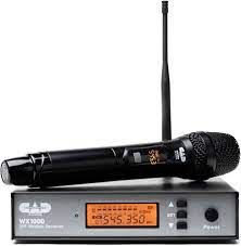 CAD AUDIO WX1000HH UHF W/L HH Mic Freq Agile With CADLive D38 Capsule - CAD WX1000HH Wireless Cardioid Handheld Microphone System (510 to 570 MHz)