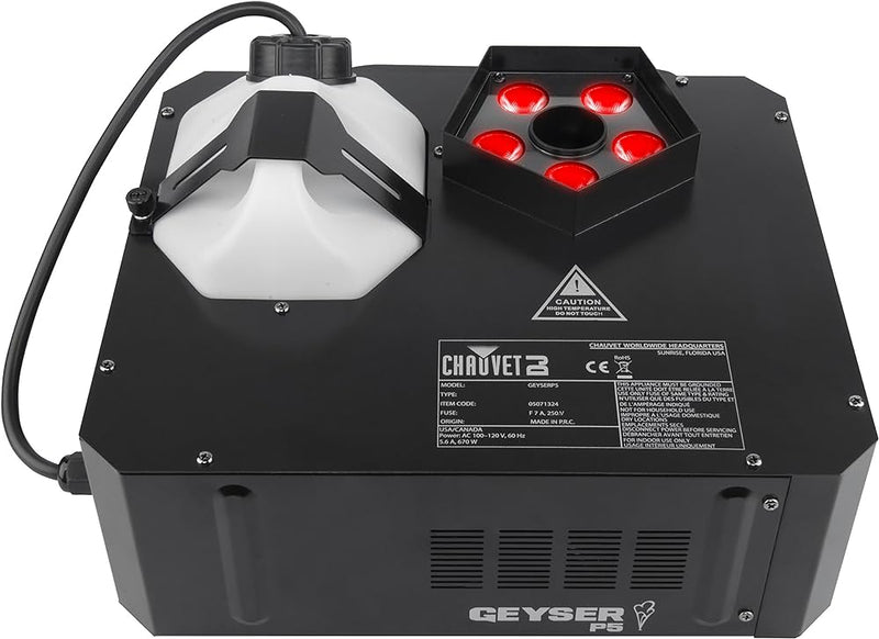 CHAUVET GEYSER-P7 - Smoke Effect LED RGBA+UV - Chauvet DJ GEYSER P7 RGBAUV LED Pyrotechnic-Like Effect Fog Machine