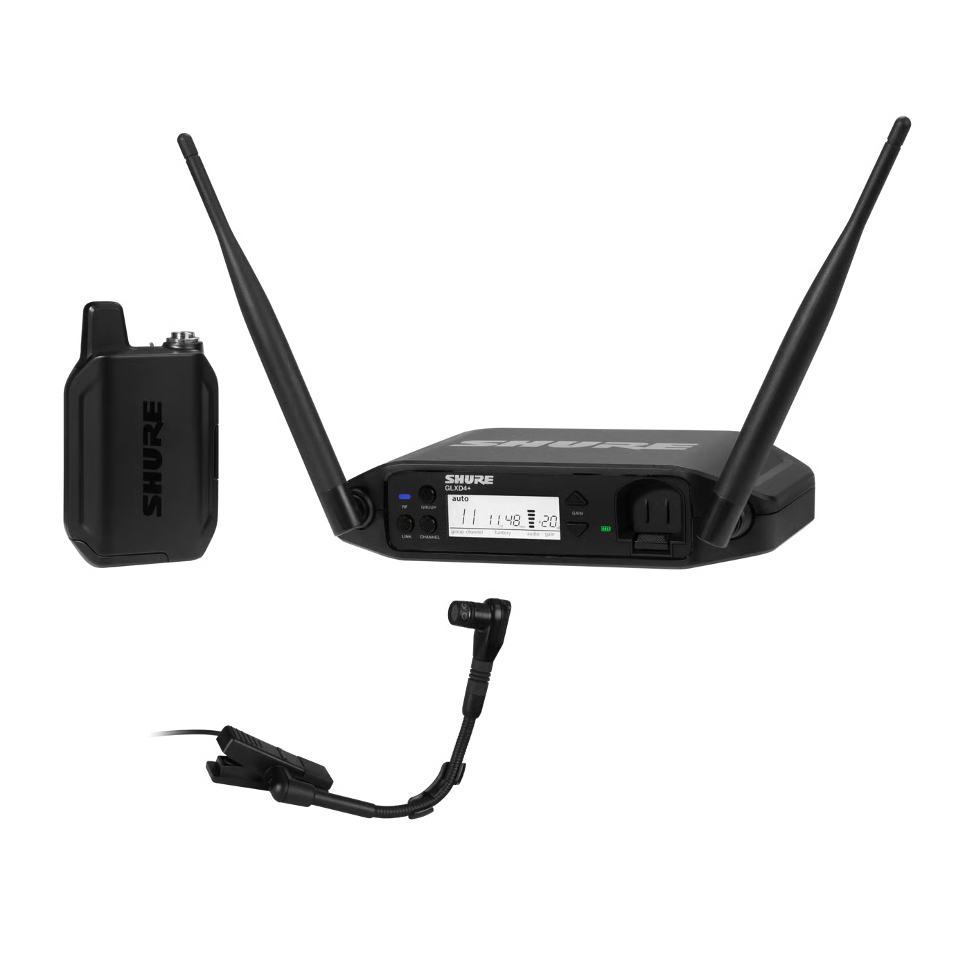 SHURE GLXD14+/B98 Z3 - Digital Wireless Presenter System with B98 instrument mic