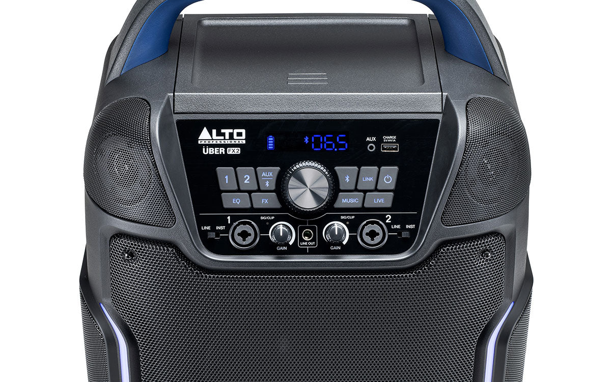 ALTO UBERFX2 - Portable Battery-Powered 200W Speaker with 320 Degree Sound