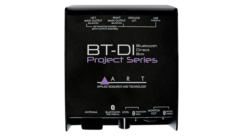 ART ProAudio BTDI ART BLUETOOTH DI BOX - BT-DI – Bluetooth Direct Box With Isolated Outputs