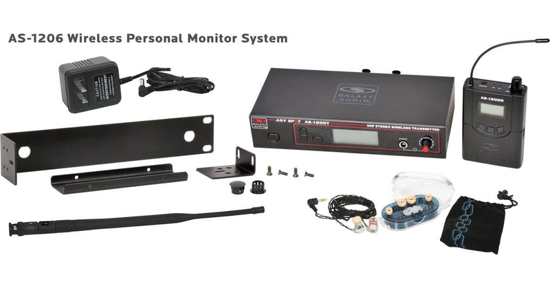 Galaxy Audio AS-1200D - AS-1200 210 Channel Stereo Wireless Personal In-Ear Monitor System