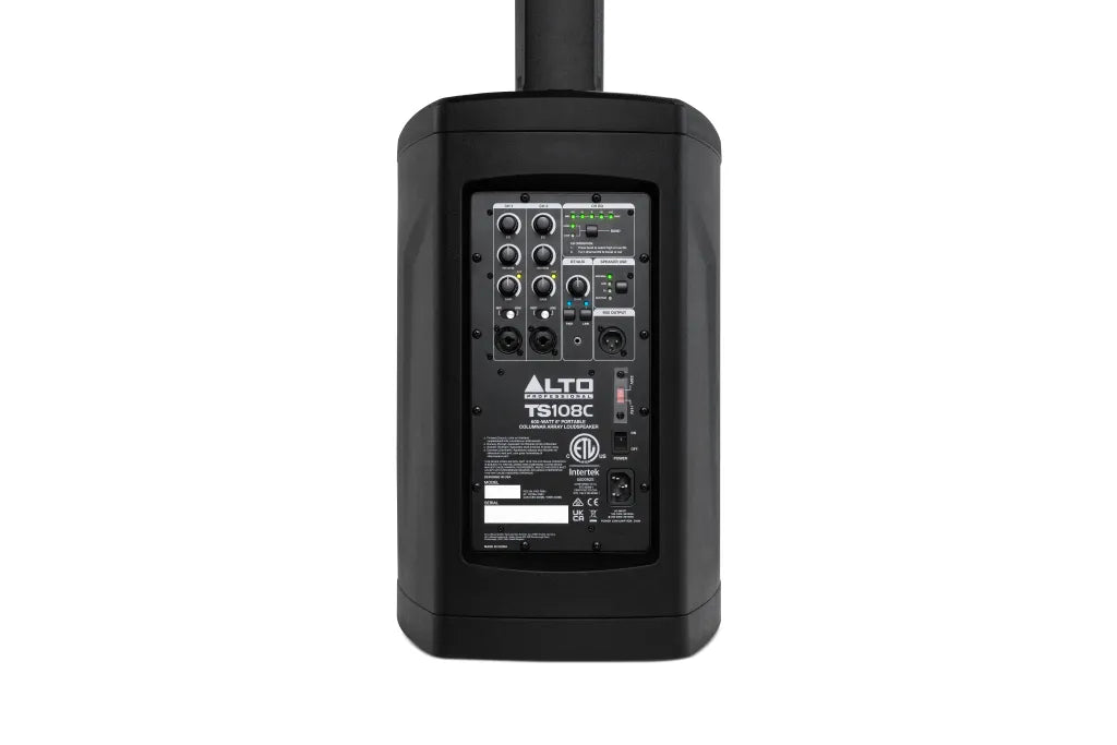 ALTO TS108C 600-Watt Powered Column Array Loudspeaker  3CH Digital Mixer and Bluetooth