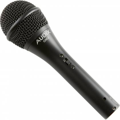 AUDIX OM2S - ALL-PURPOSE PROFESSIONAL DYNAMIC VOCAL MICROPHONE - ON OFF SWITCH