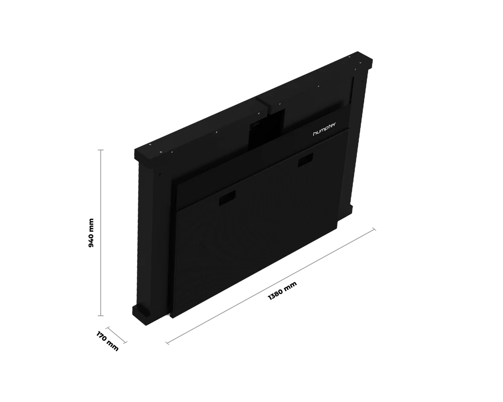 PRO-X- XFH-HUMPTER B3 BLK - ProX XFH-HUMPTERB3BLK - Humpter B3 Quick Folding DJ Controller Turntable CD-J Facade Table Workstation by Humpter (Black Finish)
