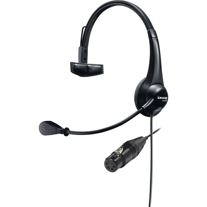 Shure BRH31M-NXLR5M Intercom Headset - Shure BRH31M-NXLR5M Lightweight Single-Sided Broadcast Headset with Neutrik 5-Pin XLR-M Cable