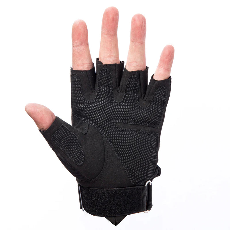 PROX-X-GRIPZ - ProX X-GRIPZ Hard Rubber Knuckle Fingerless Gloves - For Truss and Stage Performance