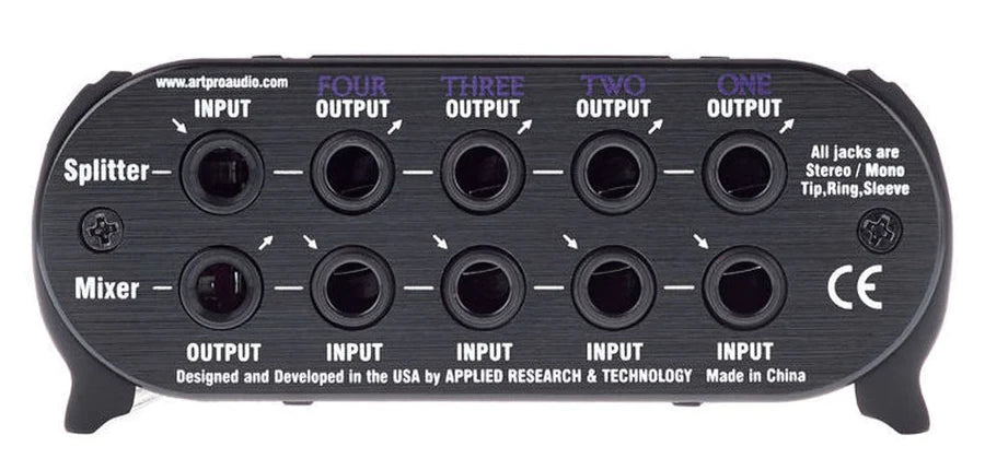 ART ProAudio SPLITMIX4 ART - 4 CH TRS/MONO MIXER/SPLITTER - ART SPLITMix4 4-Channel Passive Splitter/Mixer