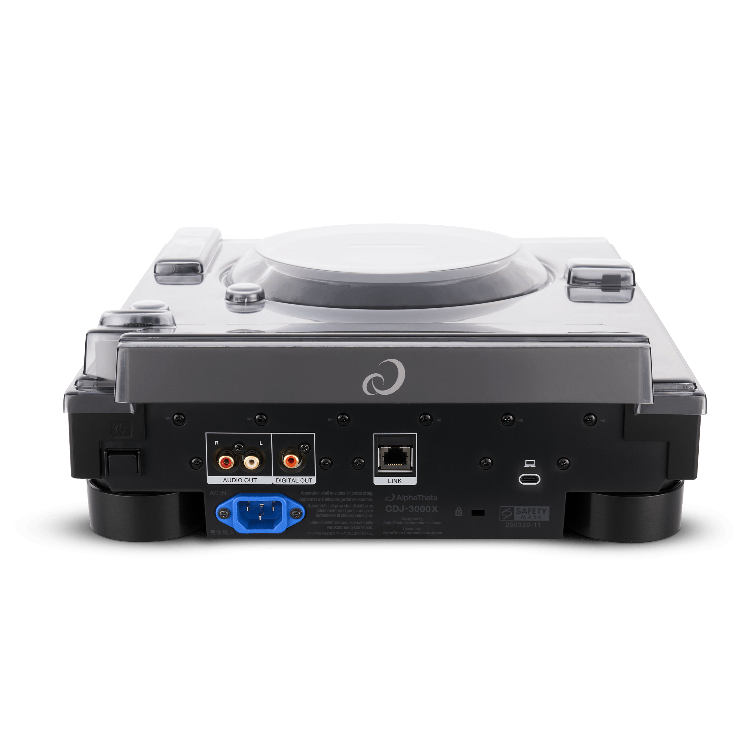 DECKSAVER DS-PC-CDJ3000X Dust Cover for Pioneer CDJ-3000X