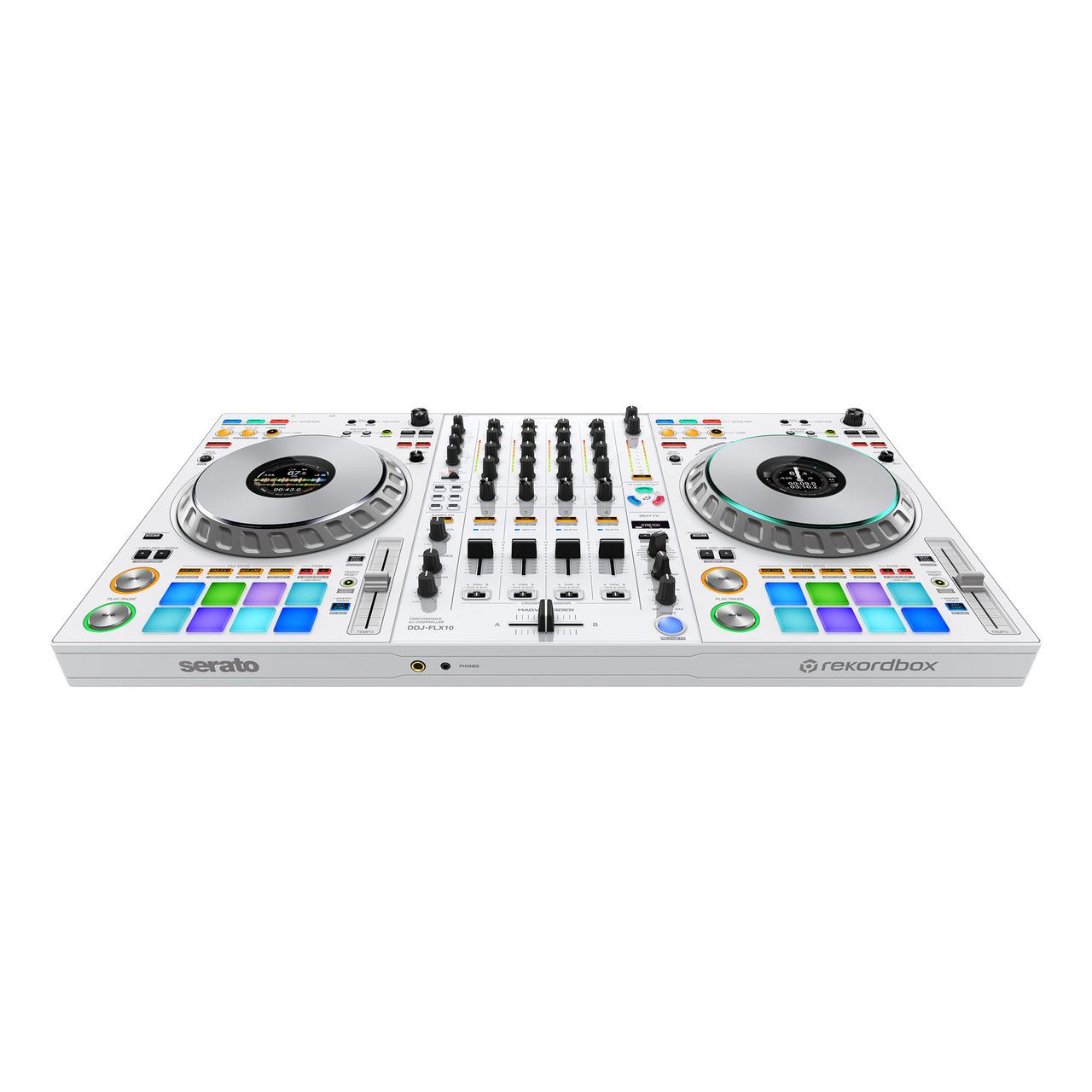 Pioneer DDJ-FLX10-W - 4-channel DJ performance controller for multiple DJ applications