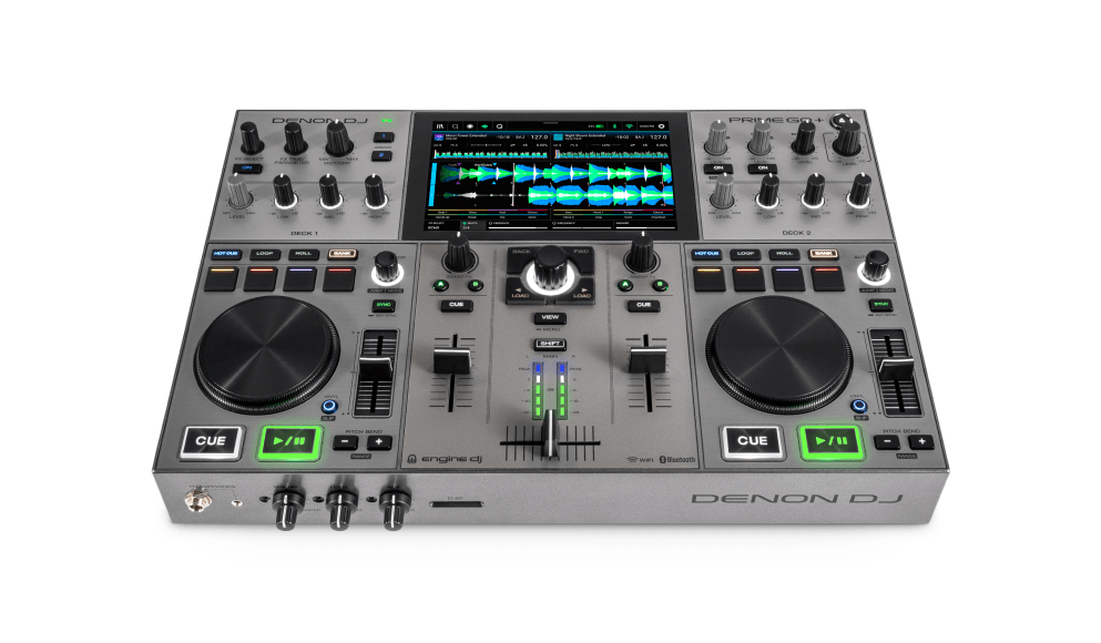 DENON DJ PRIME GO +  Rechargeable Battery-powered, Standalone DJ System with Wi-Fi Streaming