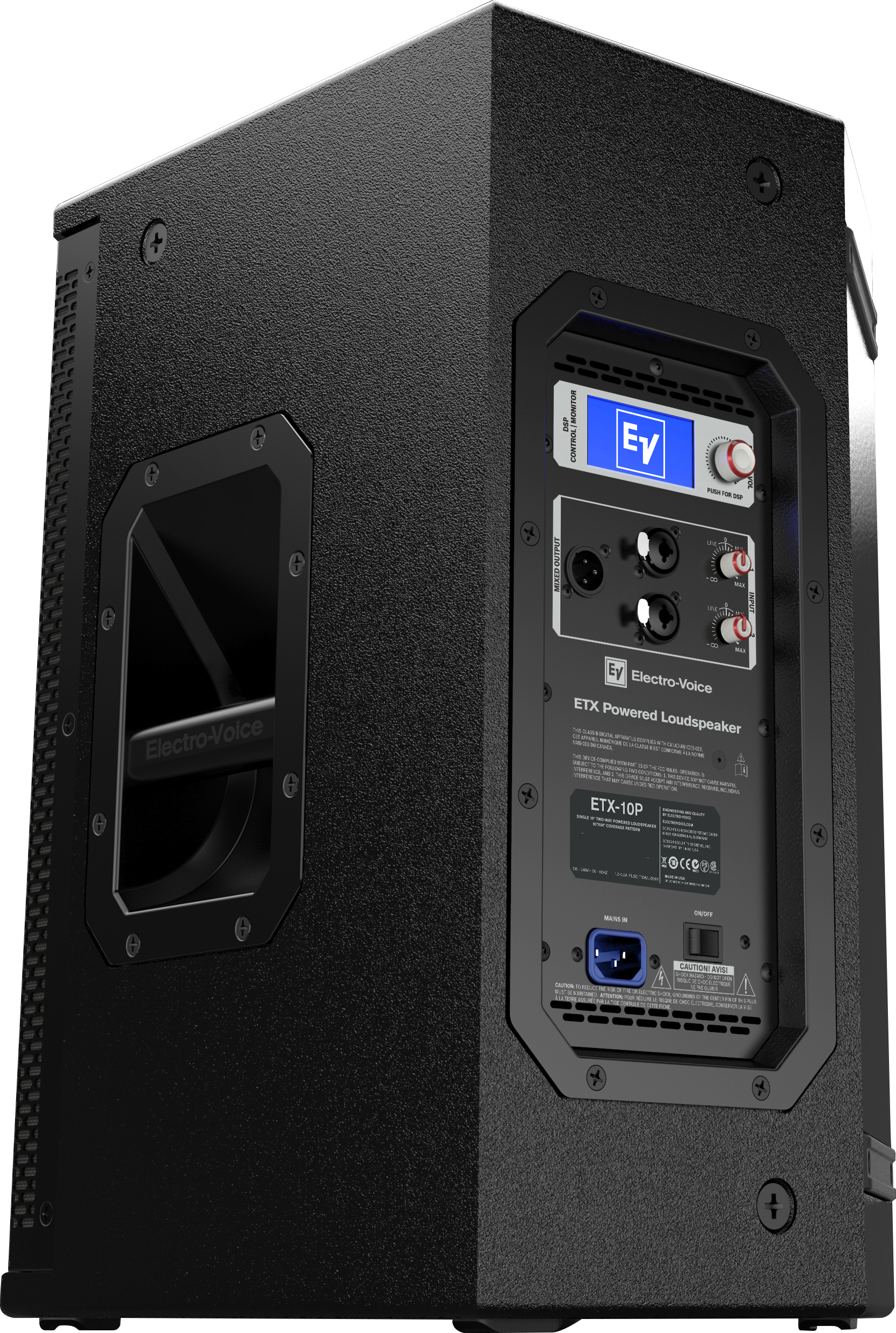 ELECTRO-VOICE ETX10P - Powered 10-inch 2000 W with integrated FIR-Drive DSP 134 dB peak SPL