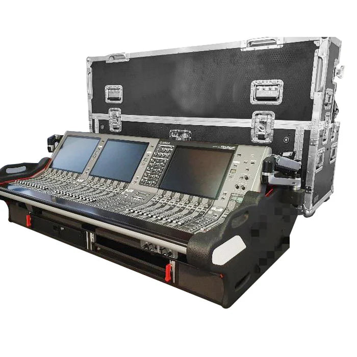PRO-X- XZF-YPM5 RIVAGE D2X2U - ProX XZF-YPM5 RIVAGE D2X2U Detachable Retracting Case With 2U for Yamaha PM5 RIVAGE Console