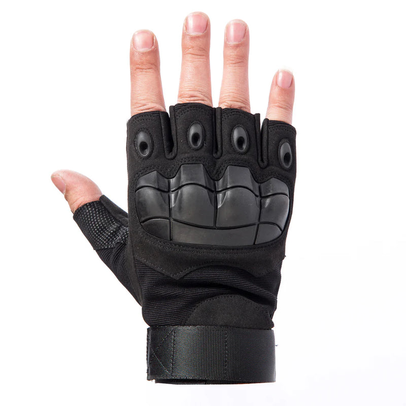 PROX-X-GRIPZ - ProX X-GRIPZ Hard Rubber Knuckle Fingerless Gloves - For Truss and Stage Performance