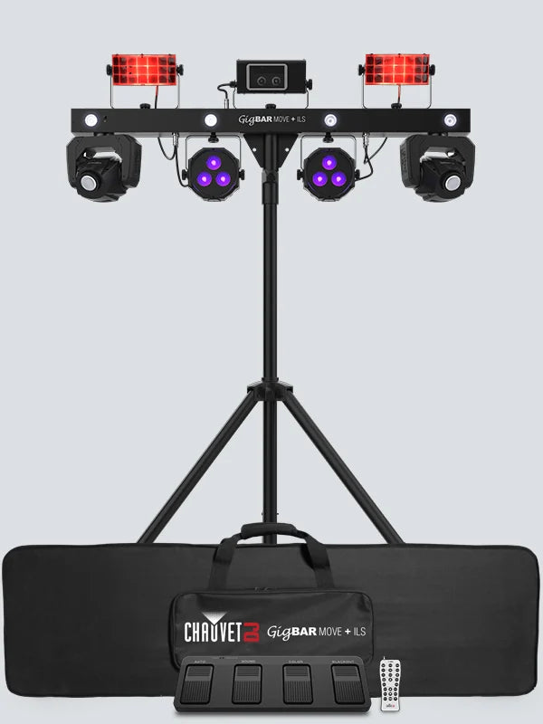 CHAUVET GIGBAR-MOVE-PLUS-ILS 5-in-1 LED FX with moving head - Chauvet DJ GIGBAR MOVE PLUS ILS 5-in-1 LED Lighting System w/2 Moving Heads