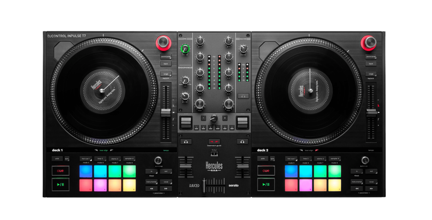 HERCULE DJ DJCONTROL-INPULSET7 - Motorized Serato DJ Controler