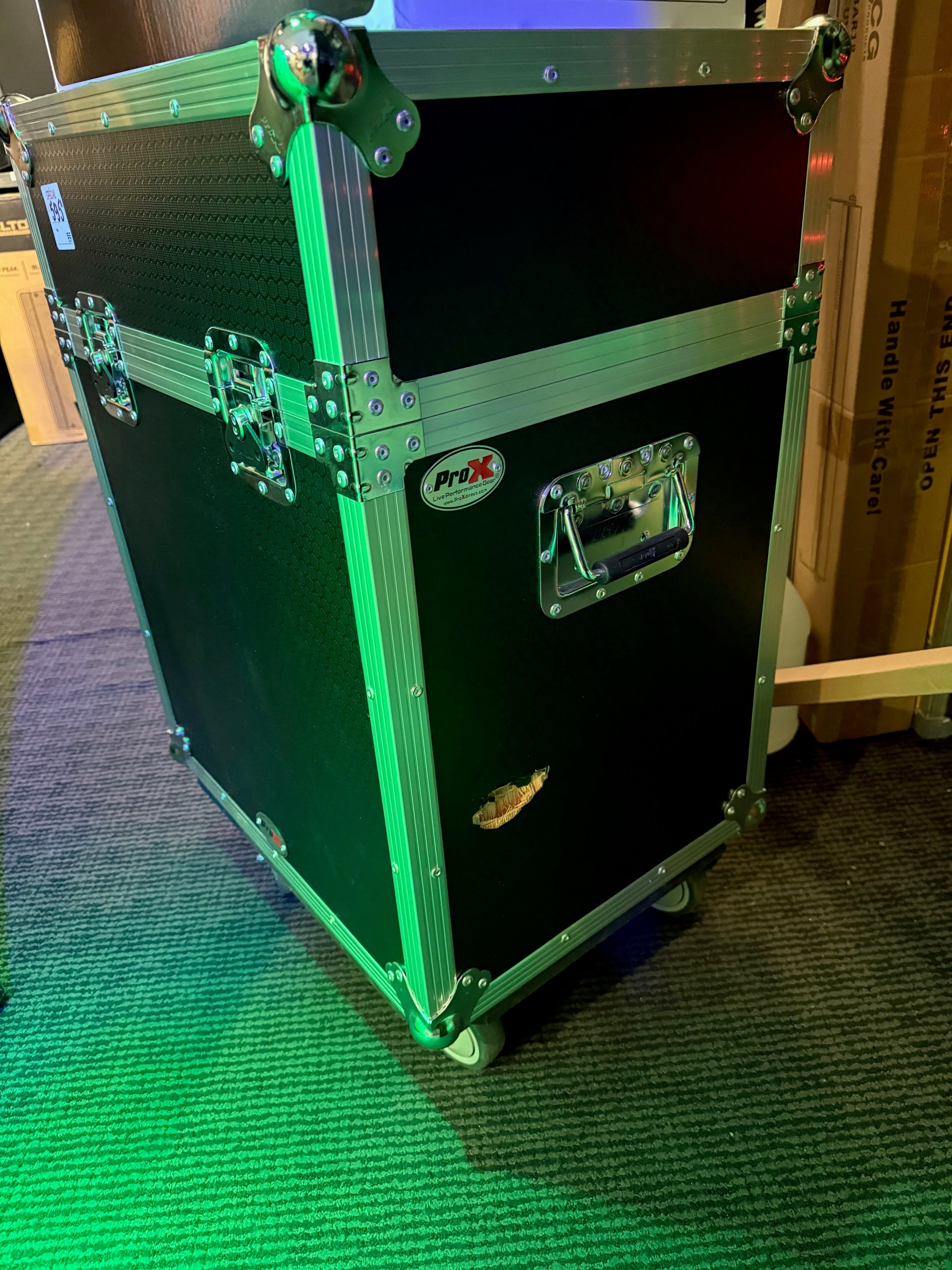 PRO-X- XS-MH140X2W (New -small scuff on one side)  Moving Head Lighting Case for 2 Units
