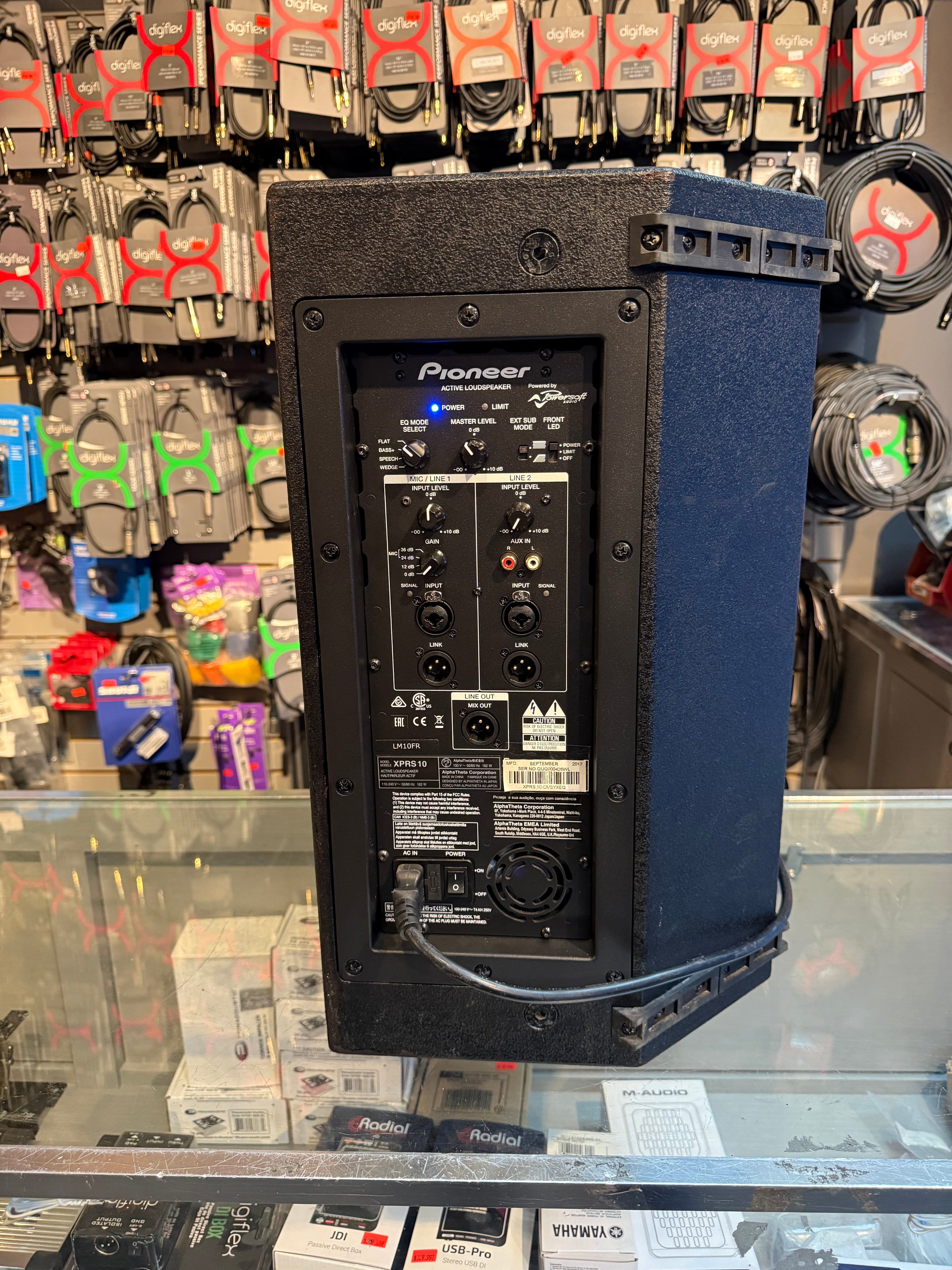 PIONEER XPRS10 (Pre owned - very clean) Powersoft amplifier - Two-Way Powered 10" 1200-Watt Speaker