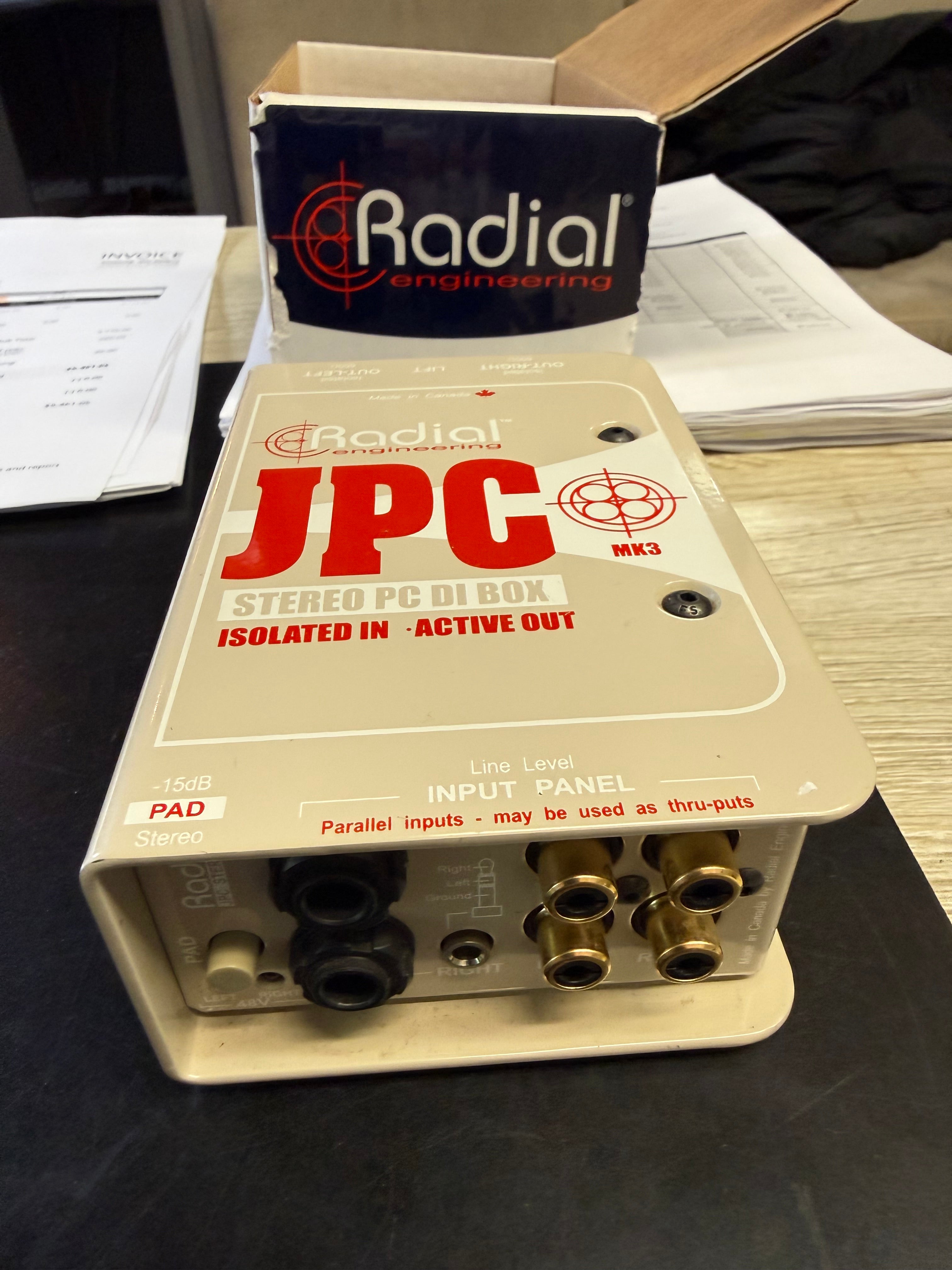 Radial JPC (Pre owned - New condition) JPC Stereo PC-AV Active Direct Box