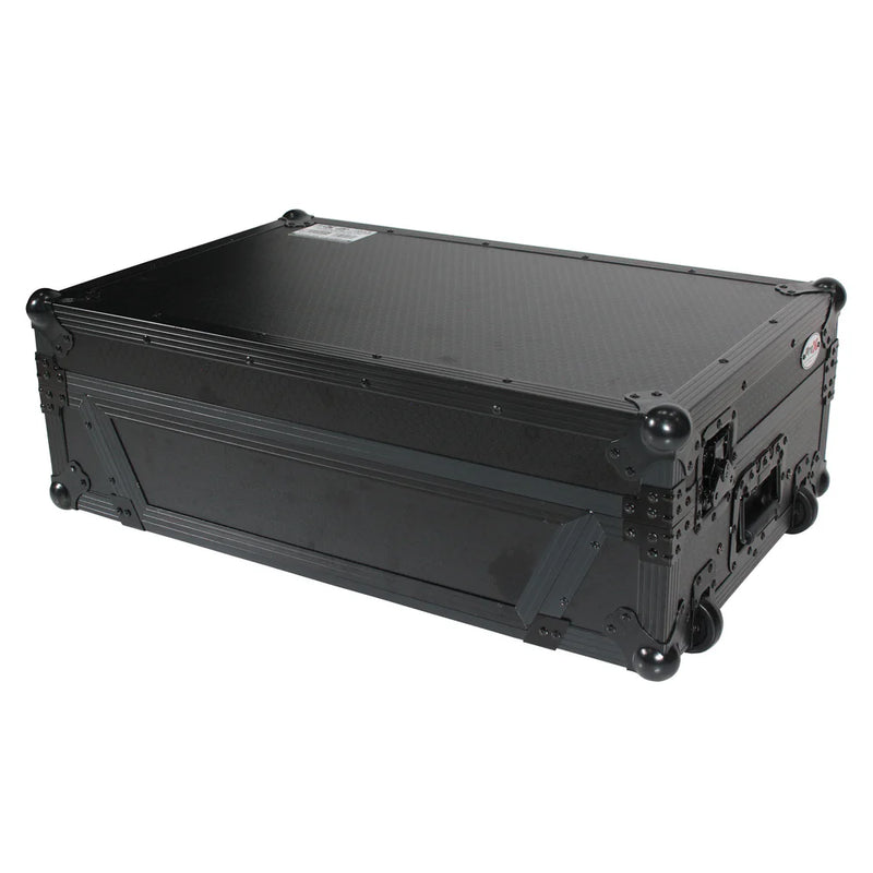 PRO-X- XS-REV71K2U WLTBL LED - ProX XS-REV71K2U WLTBLLED Flight Case for Pioneer DDJ-REV7 & DDJ-1000/SRT with 2U Rackspace/Laptop Shelf/Wheels - Black Finish