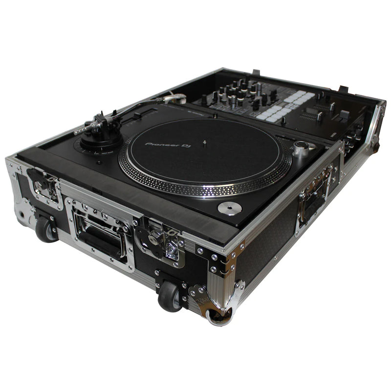 PRO-X- XS-TMC1012W - ProX XS-TMC1012W Flight Case for Single Turntable In Battle Mode & 10 Inch or 12 Inch Mixer