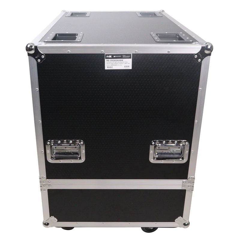 PRO-X- XS-SP2X441917W - ProX XS-SP2X441917W Dual Speaker Flight Case for 2x QSC KW153 RCF TTL6-A